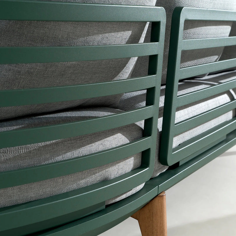 Cargue la imagen en el visor de la galería, Sala para Exterior e Interior de Aluminio Color Verde MOSS DOBLE-1193DO-VE CasaEaster