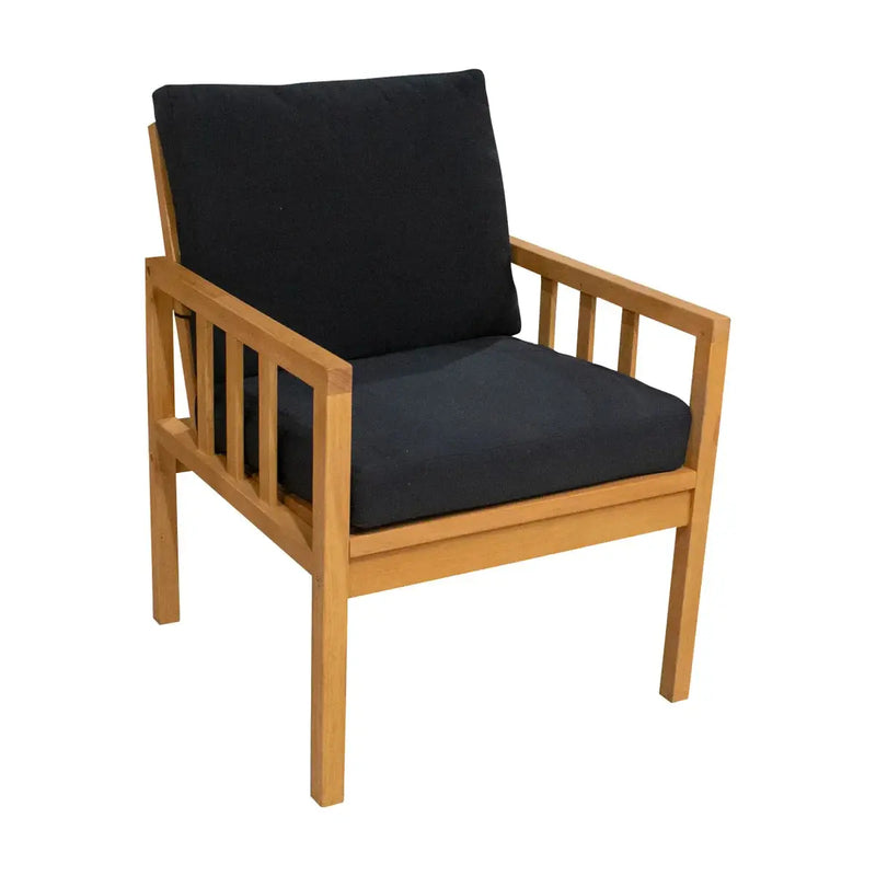 Cargue la imagen en el visor de la galería, Sala para Exterior e Interior de Madera Teca Color Negro CUBA-HUCUB