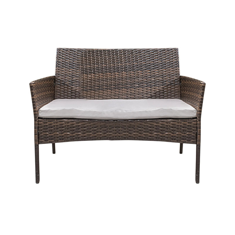 Cargue la imagen en el visor de la galería, Sala para Exterior e Interior de Rattan Color Cafe ERICK-SFS003 CasaEaster