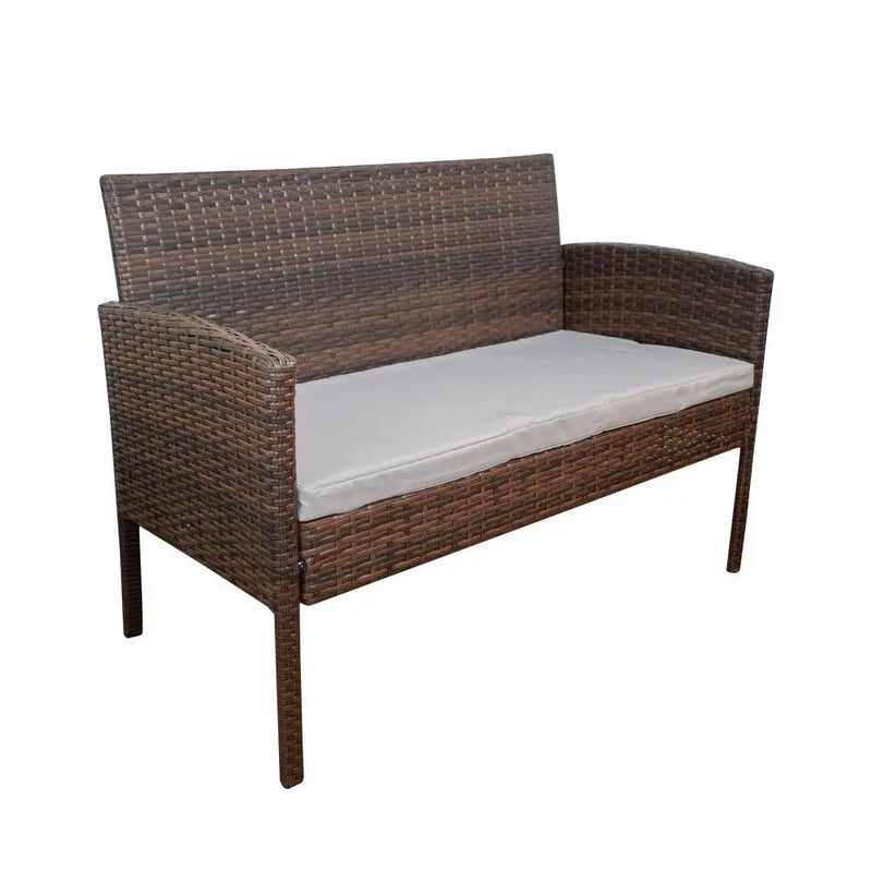 Cargue la imagen en el visor de la galería, Sala para Exterior e Interior de Rattan Color Cafe IVORY-SFS004