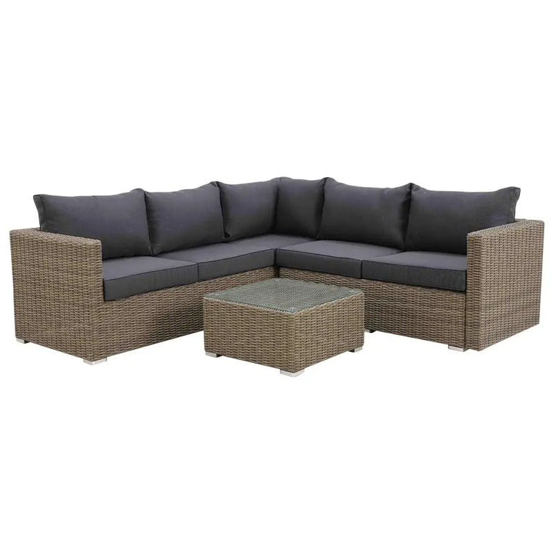 Cargue la imagen en el visor de la galería, Sala para Exterior e Interior de Rattan Color Carbon CASABAO-HUC39543