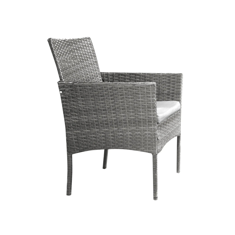 Cargue la imagen en el visor de la galería, Sala para Exterior e Interior de Rattan Color Gris ERICK-SFS003- CasaEaster