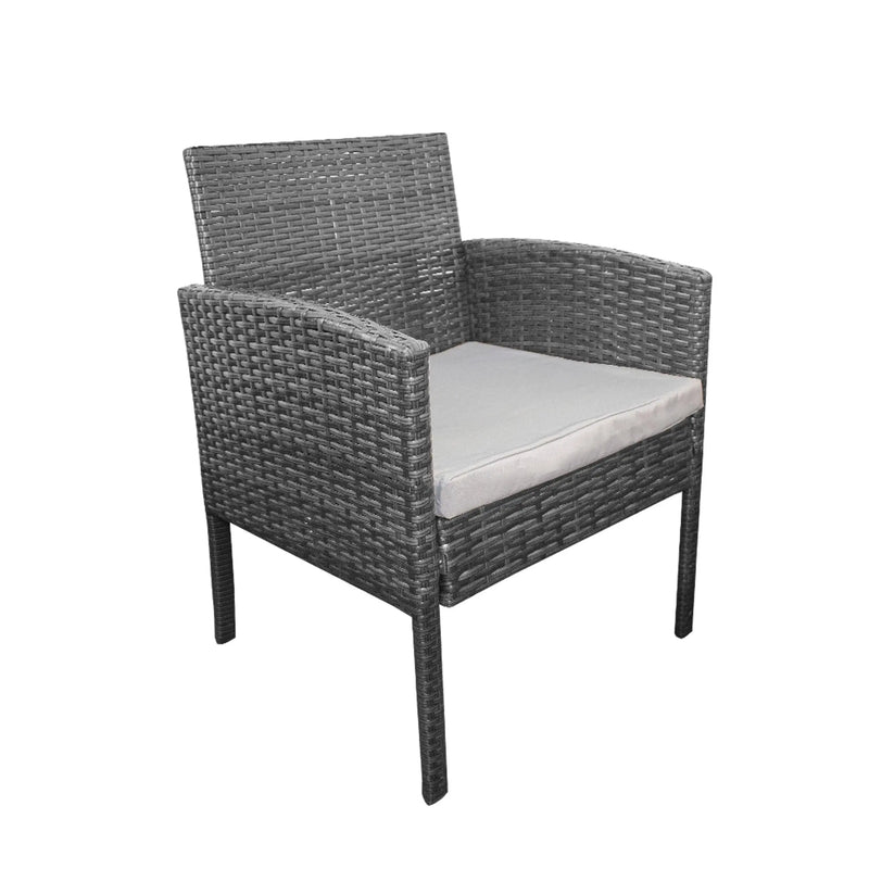 Cargue la imagen en el visor de la galería, Sala para Exterior e Interior de Rattan Color Gris IVORY-SNG