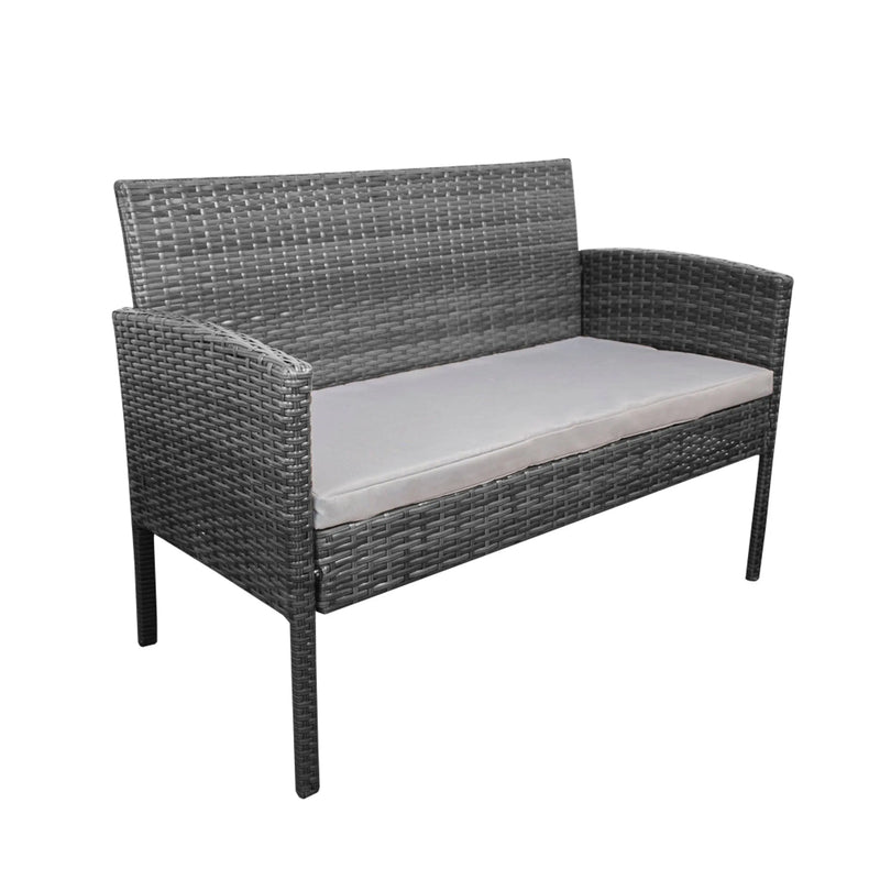 Cargue la imagen en el visor de la galería, Sala para Exterior e Interior de Rattan Color Gris IVORY-SNG