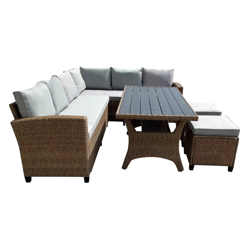Load image into Gallery viewer, Sala para Exterior e Interior de Rattan Color Natural BALERI-52328A-NA CasaEaster