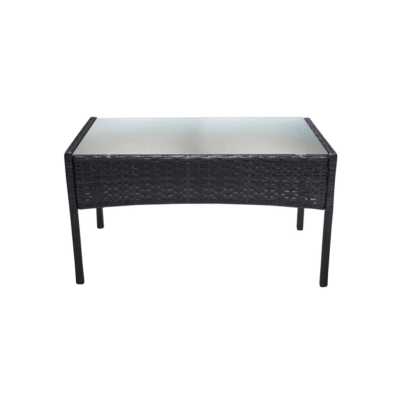 Cargue la imagen en el visor de la galería, Sala para Exterior e Interior de Rattan Color Negro ERICK-SFS003-1 CasaEaster