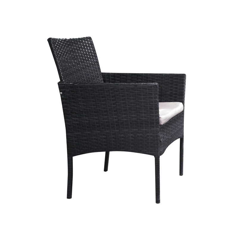 Cargue la imagen en el visor de la galería, Sala para Exterior e Interior de Rattan Color Negro ERICK-SFS003-1 CasaEaster