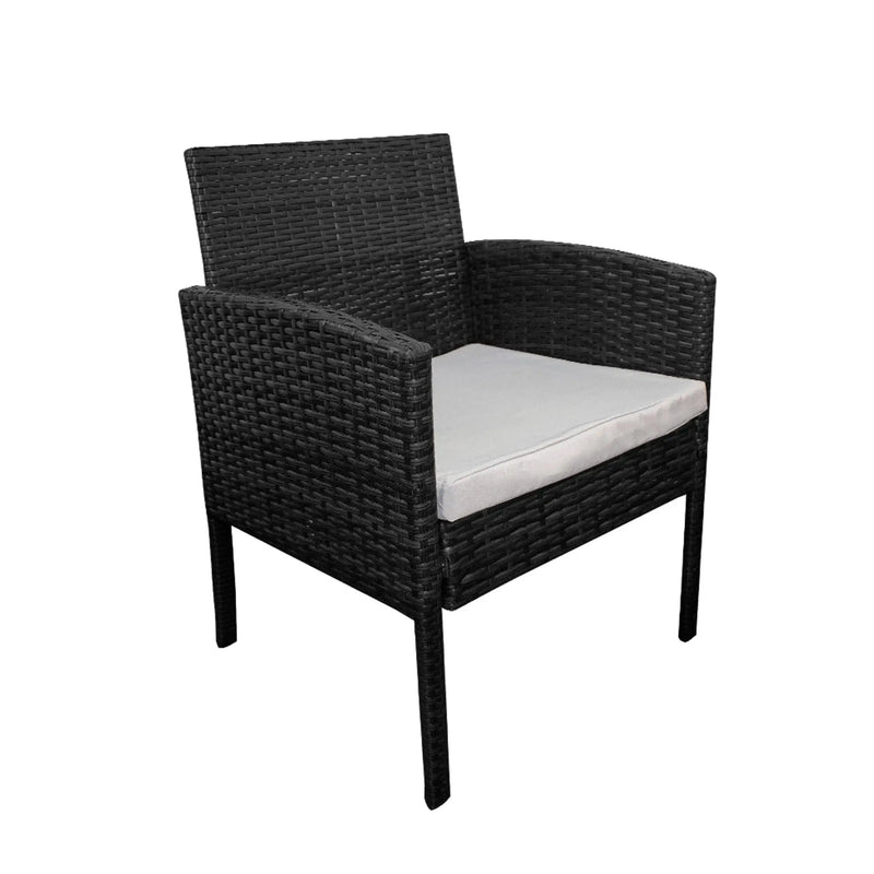 Cargue la imagen en el visor de la galería, Sala para Exterior e Interior de Rattan Color Negro IVORY-SNN CasaEaster