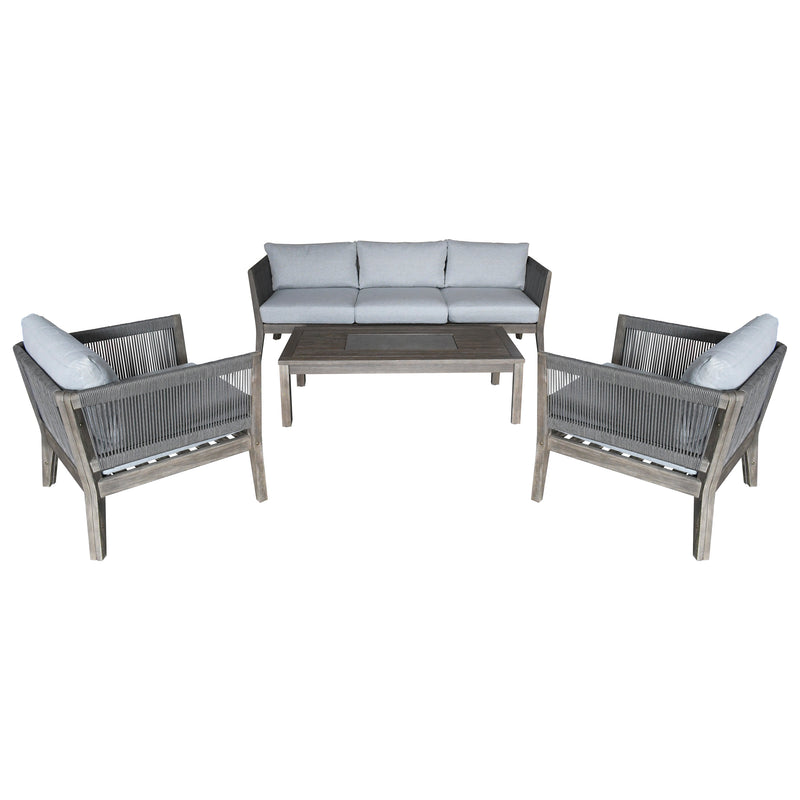 Cargue la imagen en el visor de la galería, Sala para Exterior e Interior de Madera BABYLON TRIPLE