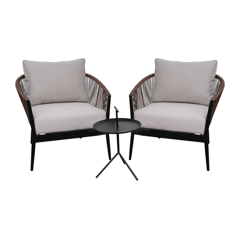 Cargue la imagen en el visor de la galería, Set Bistro Maknes + mesa Maestro Carbon CasaEaster