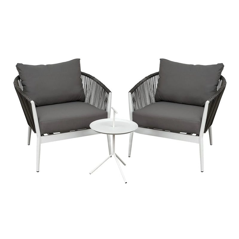 Cargue la imagen en el visor de la galería, Set Bistro Makness + mesa Maestro Blanca CasaEaster