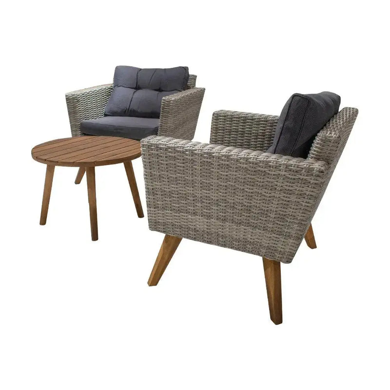 Cargue la imagen en el visor de la galería, Set de Rattan Color Carbon Vita Bistro-4947179836 CasaEaster