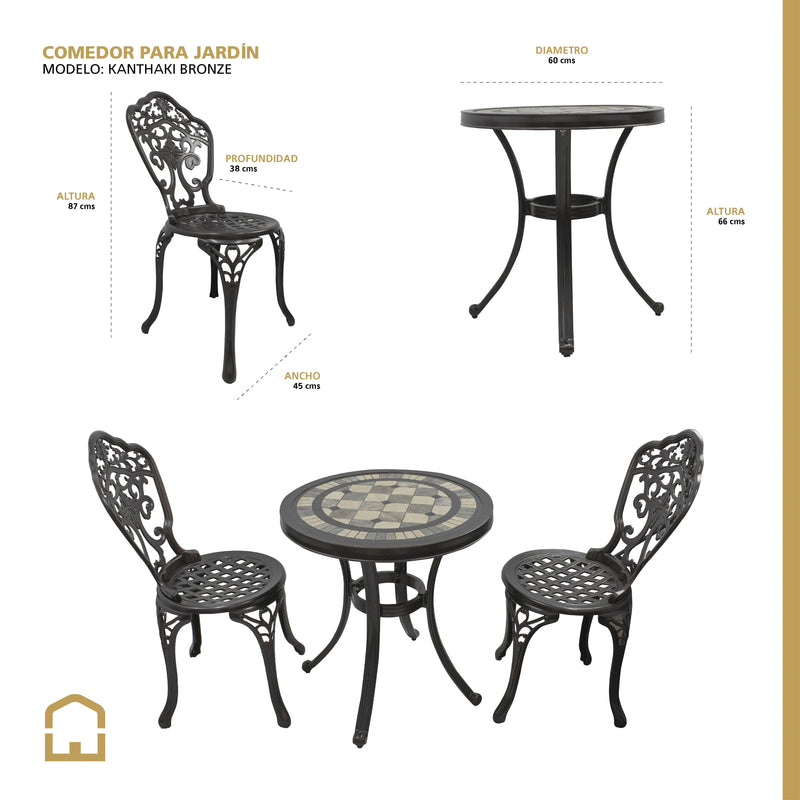 Cargue la imagen en el visor de la galería, Set para Exterior e Interior Color Bronce KANTHAKI-S-2115 CasaEaster