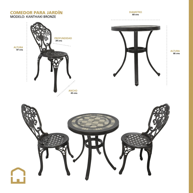 Cargue la imagen en el visor de la galería, Set para Exterior e Interior Color Bronce KANTHAKI-S-2115 CasaEaster