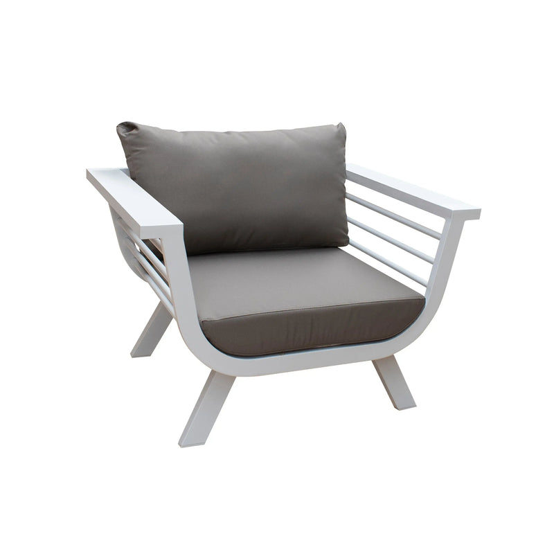 Cargue la imagen en el visor de la galería, Set para Exterior e Interior de Aluminio Color Blanco FRIO BISTRO-CS12 CasaEaster