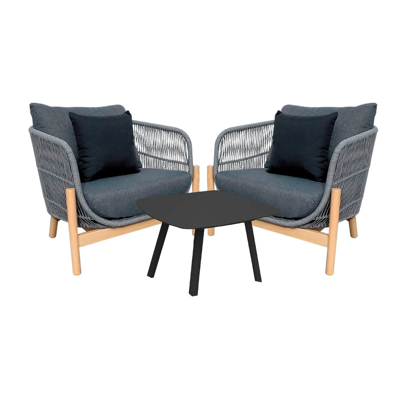 Cargue la imagen en el visor de la galería, Set para Exterior e Interior de Aluminio Color Gris LIGHTON BISTRO-LIGBIS01 CasaEaster