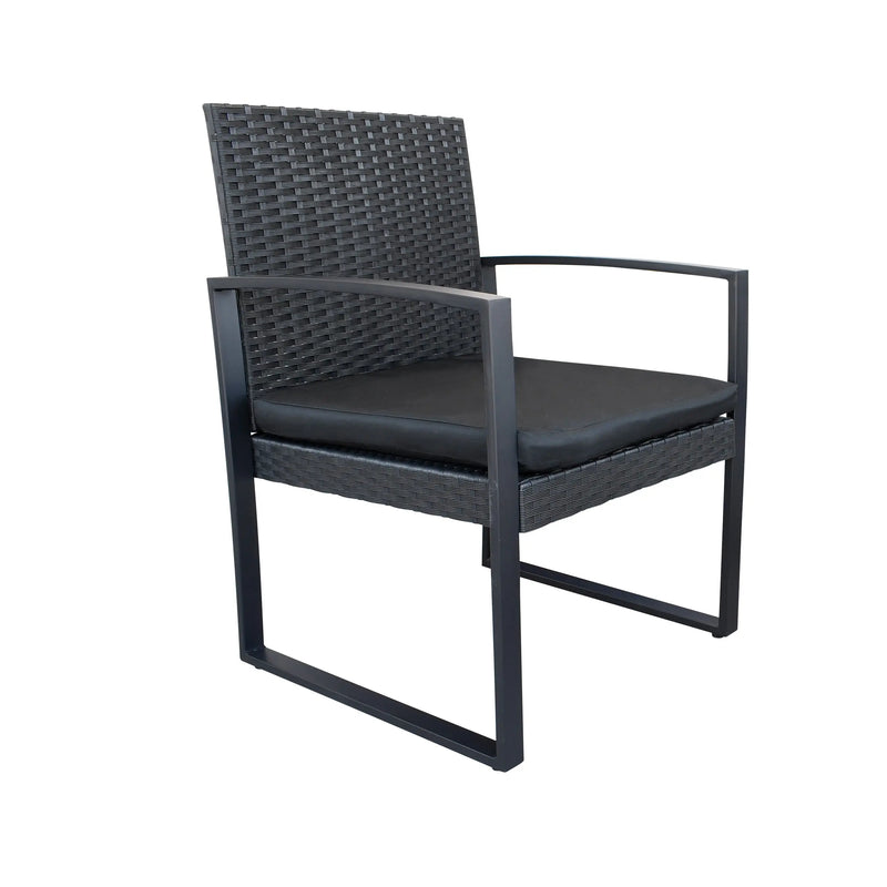 Cargue la imagen en el visor de la galería, Set para Exterior e Interior de Rattan Color Carbon STEFA BISTRO-HDS-3181 CasaEaster