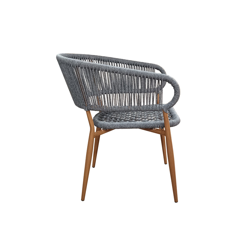 Cargue la imagen en el visor de la galería, silla de Ratan Twisted 0876 color Gris - 0876