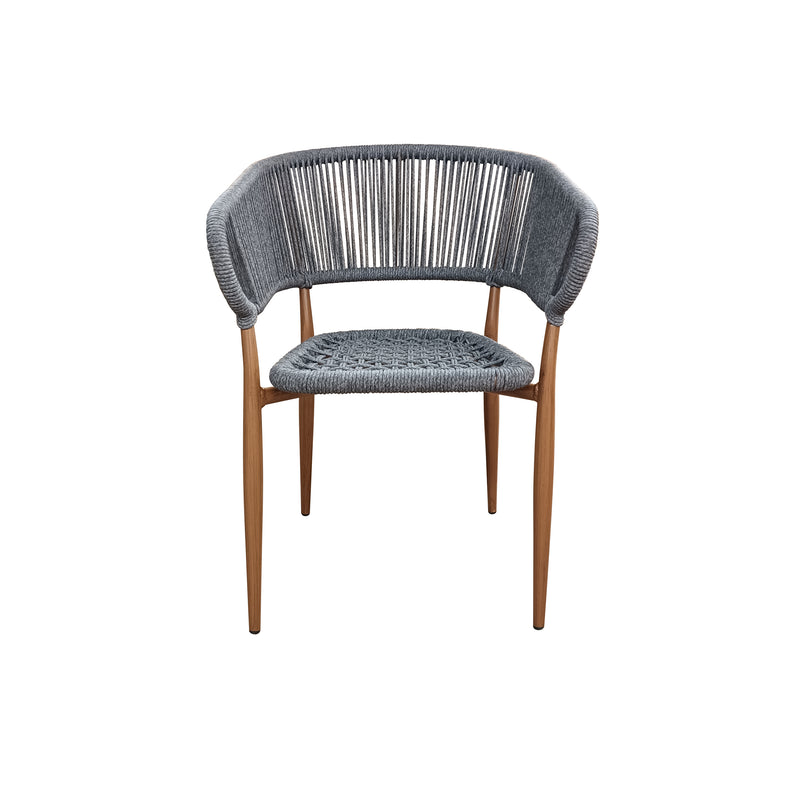 Cargue la imagen en el visor de la galería, silla de Ratan Twisted 0876 color Gris - 0876