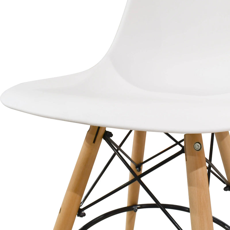 Cargue la imagen en el visor de la galería, Silla Alta de Barra para Interior Color Blanco Cozumel-94016900-03-BL CasaEaster