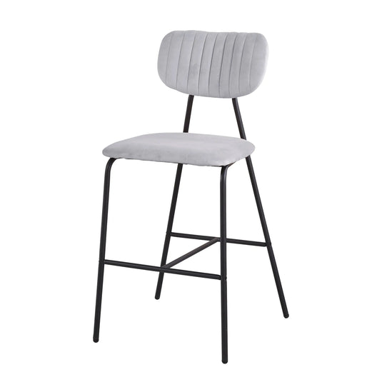 Silla Alta de Barra  para  Interior Color Gris Claro -BAR STREAT-BA562 CasaEaster