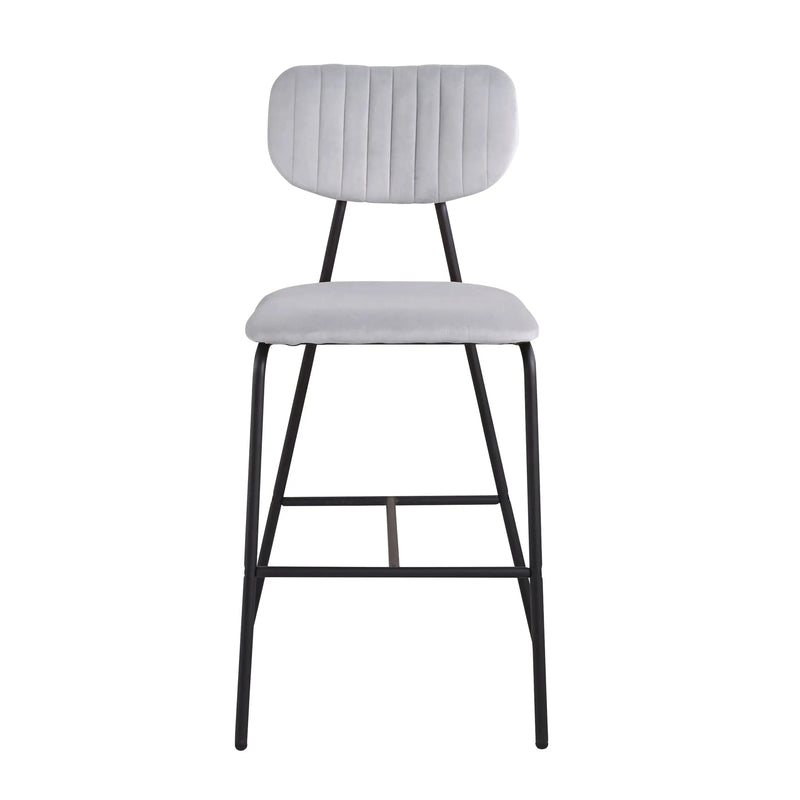 Cargue la imagen en el visor de la galería, Silla Alta de Barra para Interior Color Gris Claro -BAR STREAT-BA562 CasaEaster