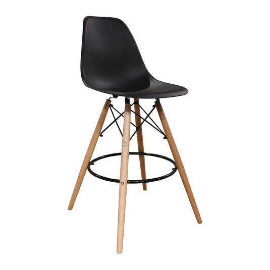 Silla Alta de Barra  para  Interior   Color Negro Cozumel-94016900-03-NE CasaEaster