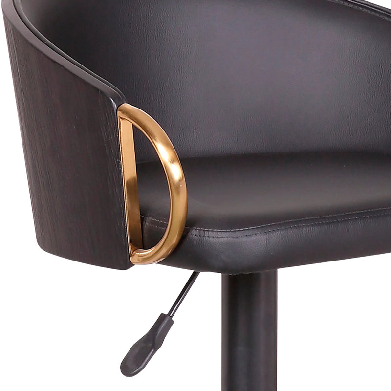 Cargue la imagen en el visor de la galería, Silla Alta de Barra para Interior Color Negro JY3034Y-JY3034Y CasaEaster