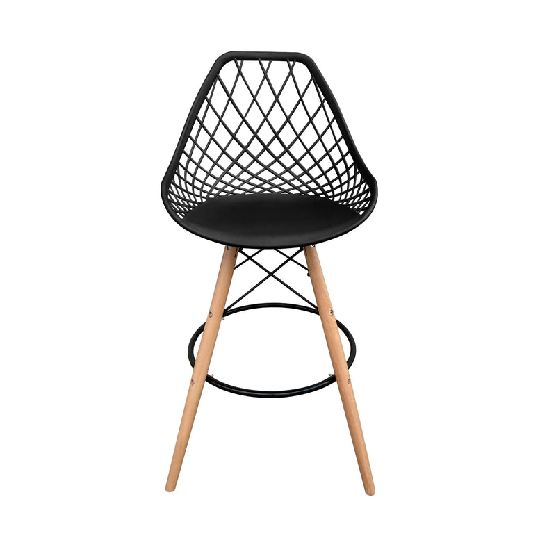 Load image into Gallery viewer, Silla Alta de Barra para Interior Color Negro MERIDA-94016900-04-NE CasaEaster