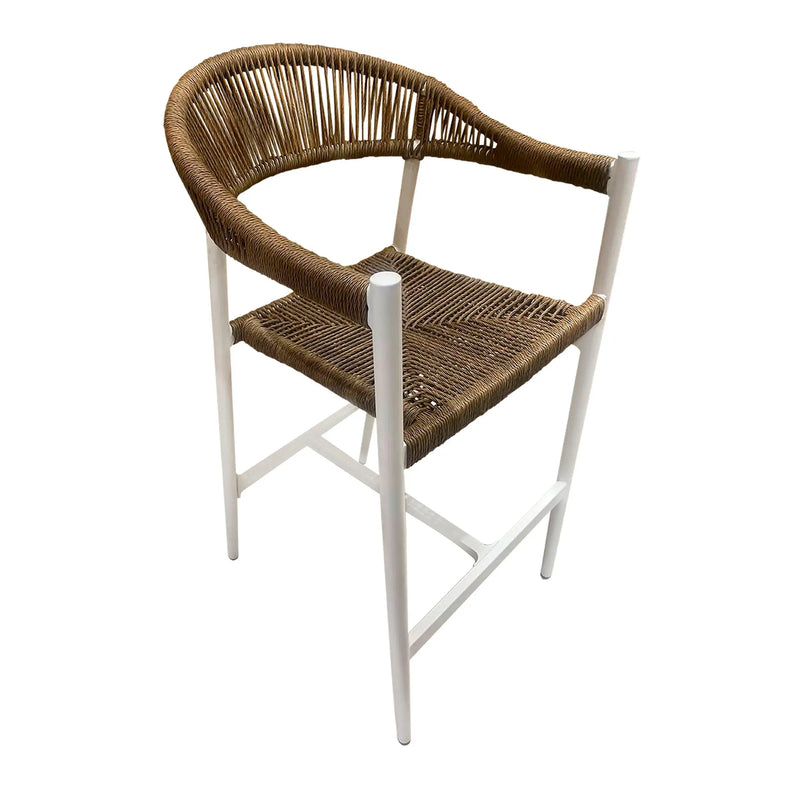 Cargue la imagen en el visor de la galería, Silla Alta de Lazo para Exterior e Interior Color Blanco LILIAN -2213