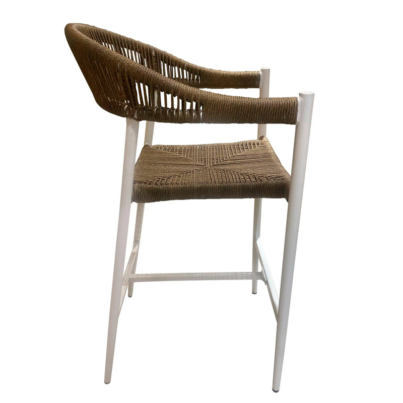 Cargue la imagen en el visor de la galería, Silla Alta de Lazo para Exterior e Interior Color Blanco LILIAN -2213