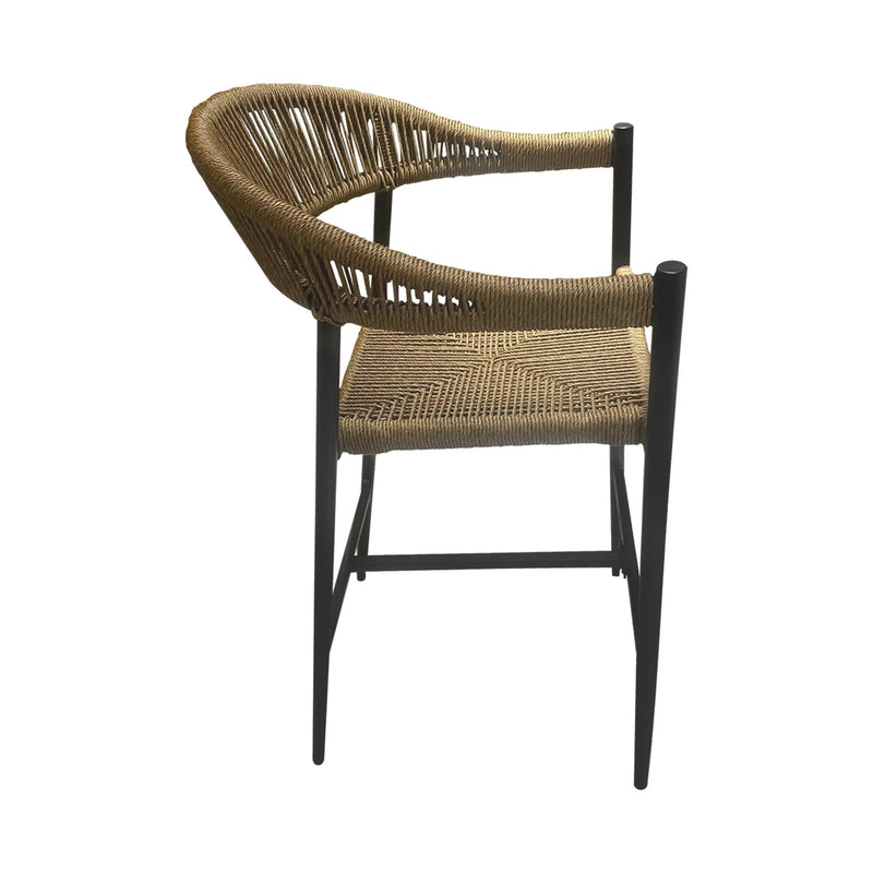 Cargue la imagen en el visor de la galería, Silla Alta de Lazo para Exterior e Interior Color Cafe LILIAN -2212