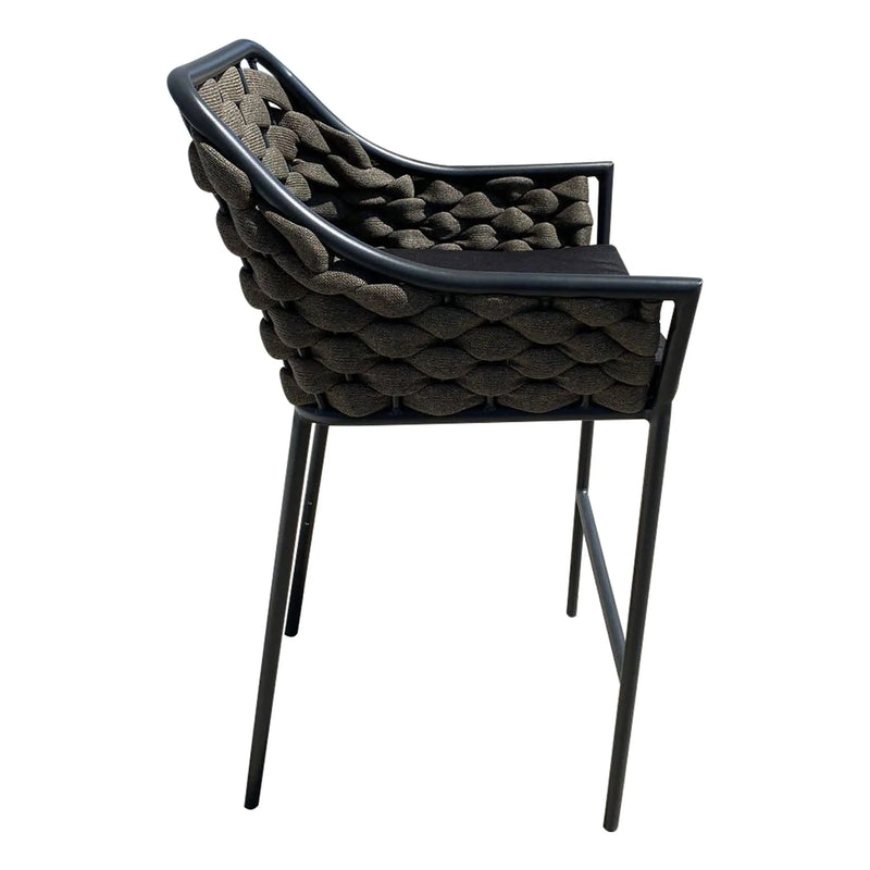 Cargue la imagen en el visor de la galería, Silla Alta de Lazo para Exterior e Interior Color Carbon Dorado WILLIAM-EQ2880 CasaEaster