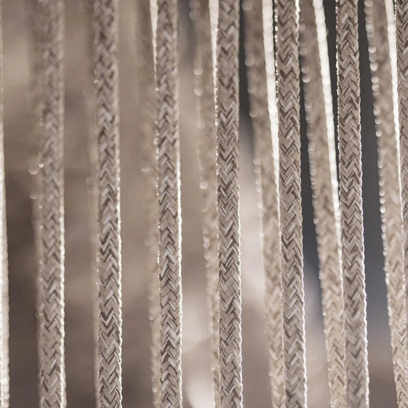 Cargue la imagen en el visor de la galería, Silla Alta de Lazo para Interior de Madera Teca Color Beige TALARA -HUC39670 CasaEaster