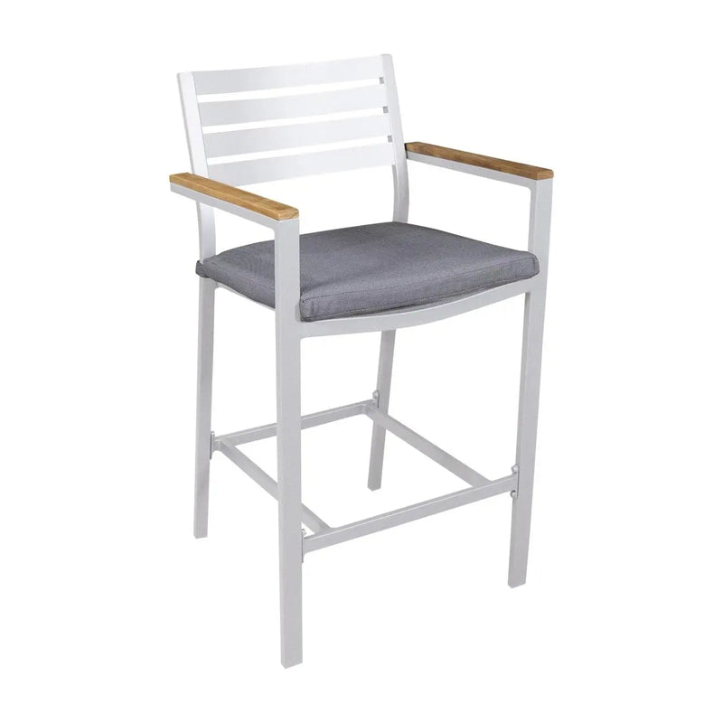 Cargue la imagen en el visor de la galería, Silla Alta para Exterior e Interior de Aluminio Color Blanco CLAY- 56680