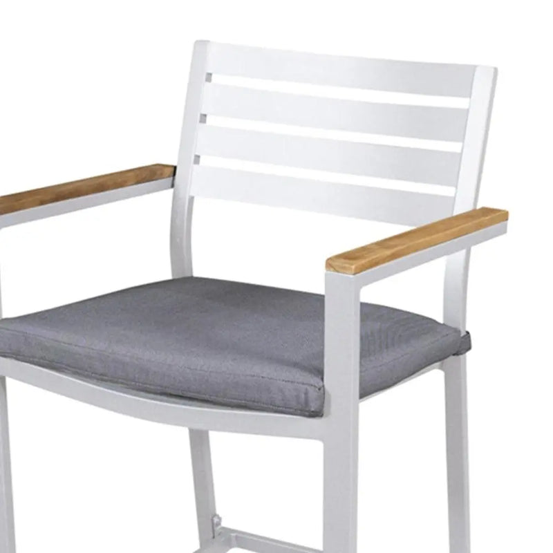 Cargue la imagen en el visor de la galería, Silla Alta para Exterior e Interior de Aluminio Color Blanco CLAY- 56680