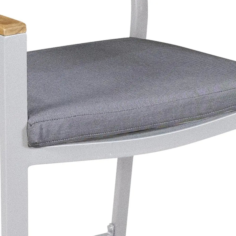 Cargue la imagen en el visor de la galería, Silla Alta para Exterior e Interior de Aluminio Color Blanco CLAY- 56680