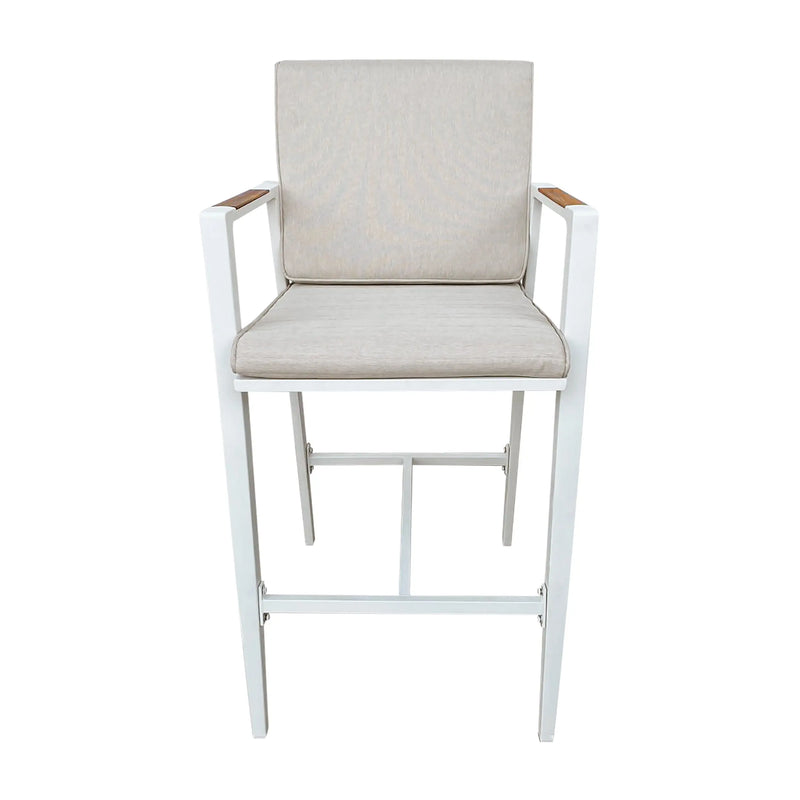 Cargue la imagen en el visor de la galería, Silla Alta para Exterior e Interior de Aluminio Color Blanco GVIROL-E90802 CasaEaster