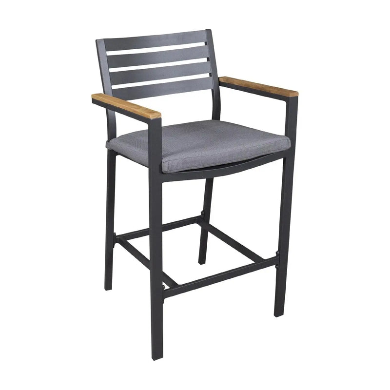 Cargue la imagen en el visor de la galería, Silla Alta para Exterior e Interior de Aluminio Color Carbon CLAY - 57867