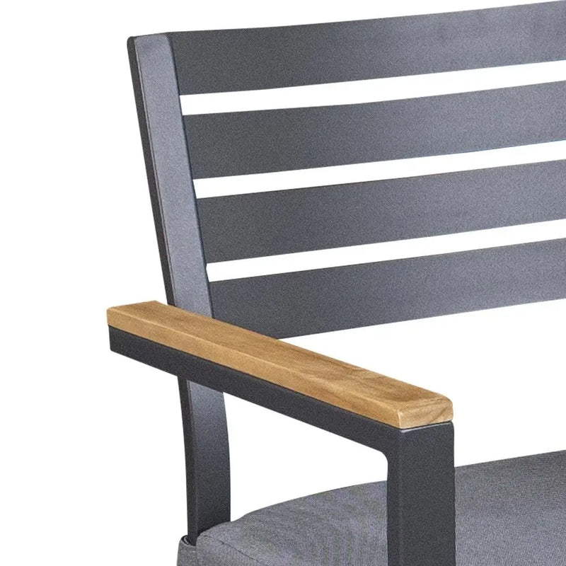 Cargue la imagen en el visor de la galería, Silla Alta para Exterior e Interior de Aluminio Color Carbon CLAY - 57867