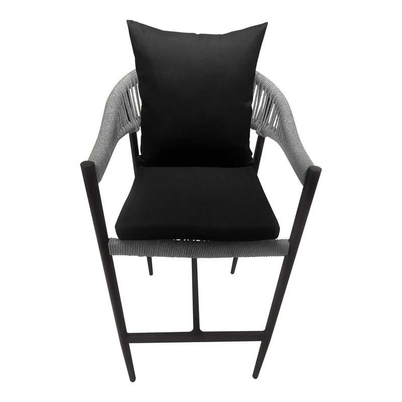 Cargue la imagen en el visor de la galería, Silla Alta para Exterior e Interior de Aluminio Color Carbon LILIAN-2209