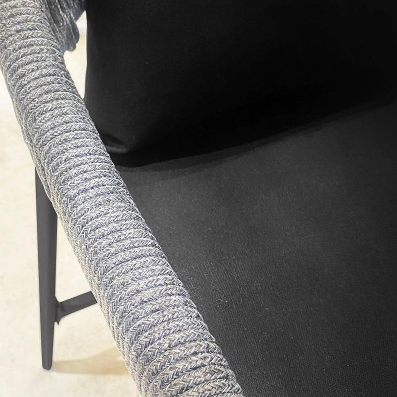 Cargue la imagen en el visor de la galería, Silla Alta para Exterior e Interior de Aluminio Color Carbon LILIAN-2209