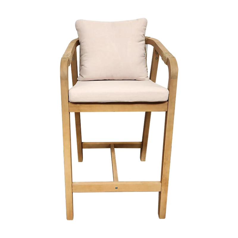 Cargue la imagen en el visor de la galería, Silla Alta para Exterior e Interior de Madera Acacia Color Blanco RIMINI-HUC39107KD