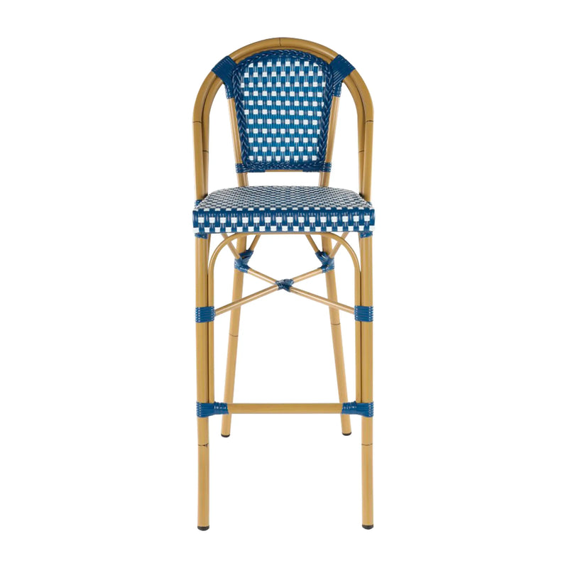 Load image into Gallery viewer, Silla Alta para Exterior e Interior de Rattan Color Azul OSESUNA-337765 CasaEaster