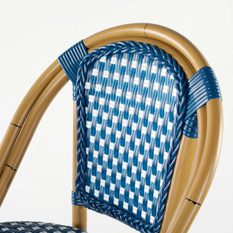 Load image into Gallery viewer, Silla Alta para Exterior e Interior de Rattan Color Azul OSESUNA-337765 CasaEaster