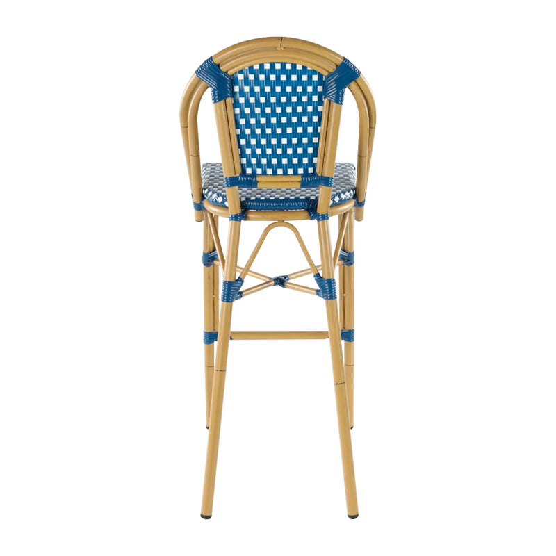 Load image into Gallery viewer, Silla Alta para Exterior e Interior de Rattan Color Azul OSESUNA-337765 CasaEaster