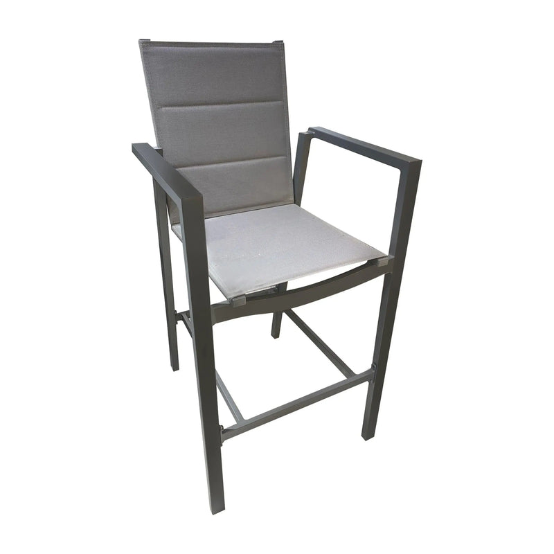 Cargue la imagen en el visor de la galería, Silla Alta para Exterior e Interior de Textileno Color carbon MIKADO- 61322