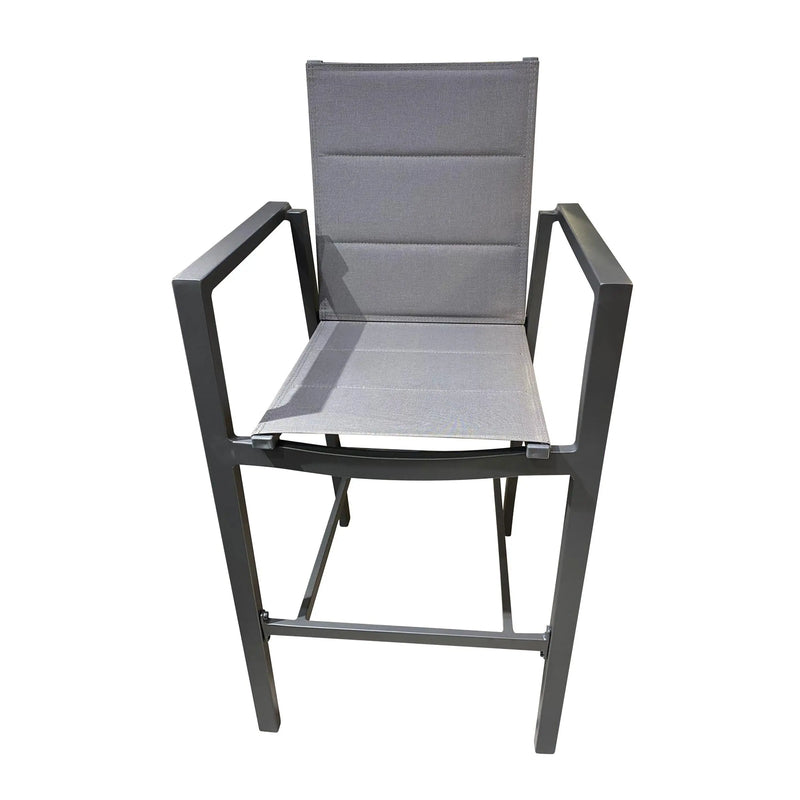 Cargue la imagen en el visor de la galería, Silla Alta para Exterior e Interior de Textileno Color carbon MIKADO- 61322