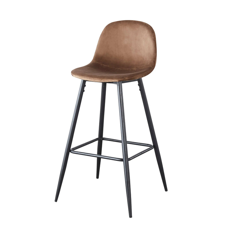 Load image into Gallery viewer, Silla Alta para interior exterior, Color Cafe, BAR SALOMON BA193-BS019 CasaEaster