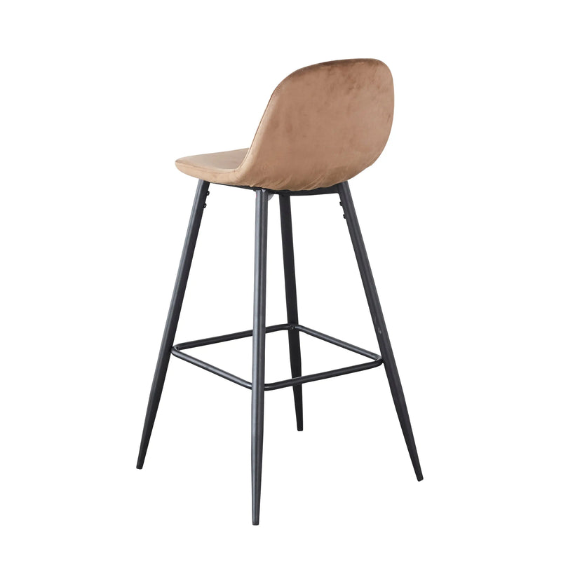 Load image into Gallery viewer, Silla Alta para interior exterior, Color Cafe, BAR SALOMON BA193-BS019 CasaEaster